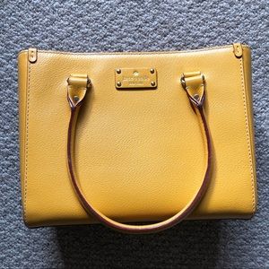 Kate Spade Yellow Satchel Handbag